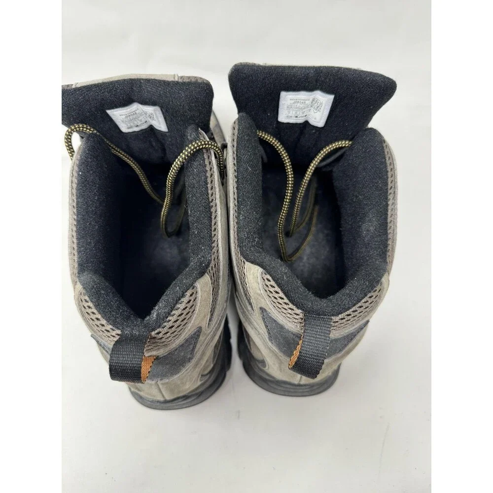 Merrell Moab 2 Mid Trail Hiking Boots Mens Size 14 Gray Suede Vibram J06045
